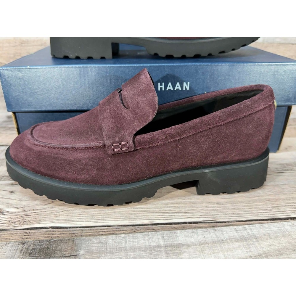 Cole Haan Geneva Loafer Women Shoes Pinot Suded W24295 Size 5.5 Brown - Picture 4 of 15
